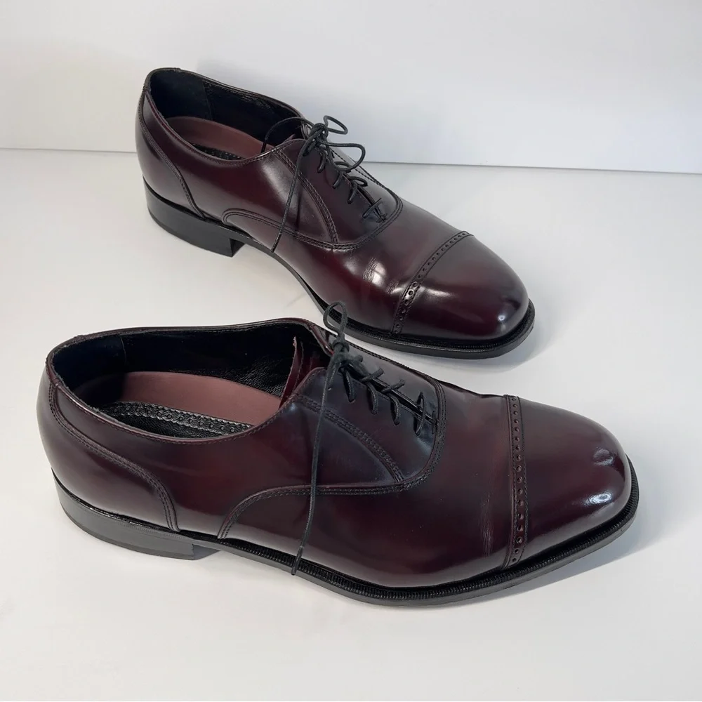 FLORSHEIM Sorrento Oxford Men’s Size 11 Burgundy Lace Up